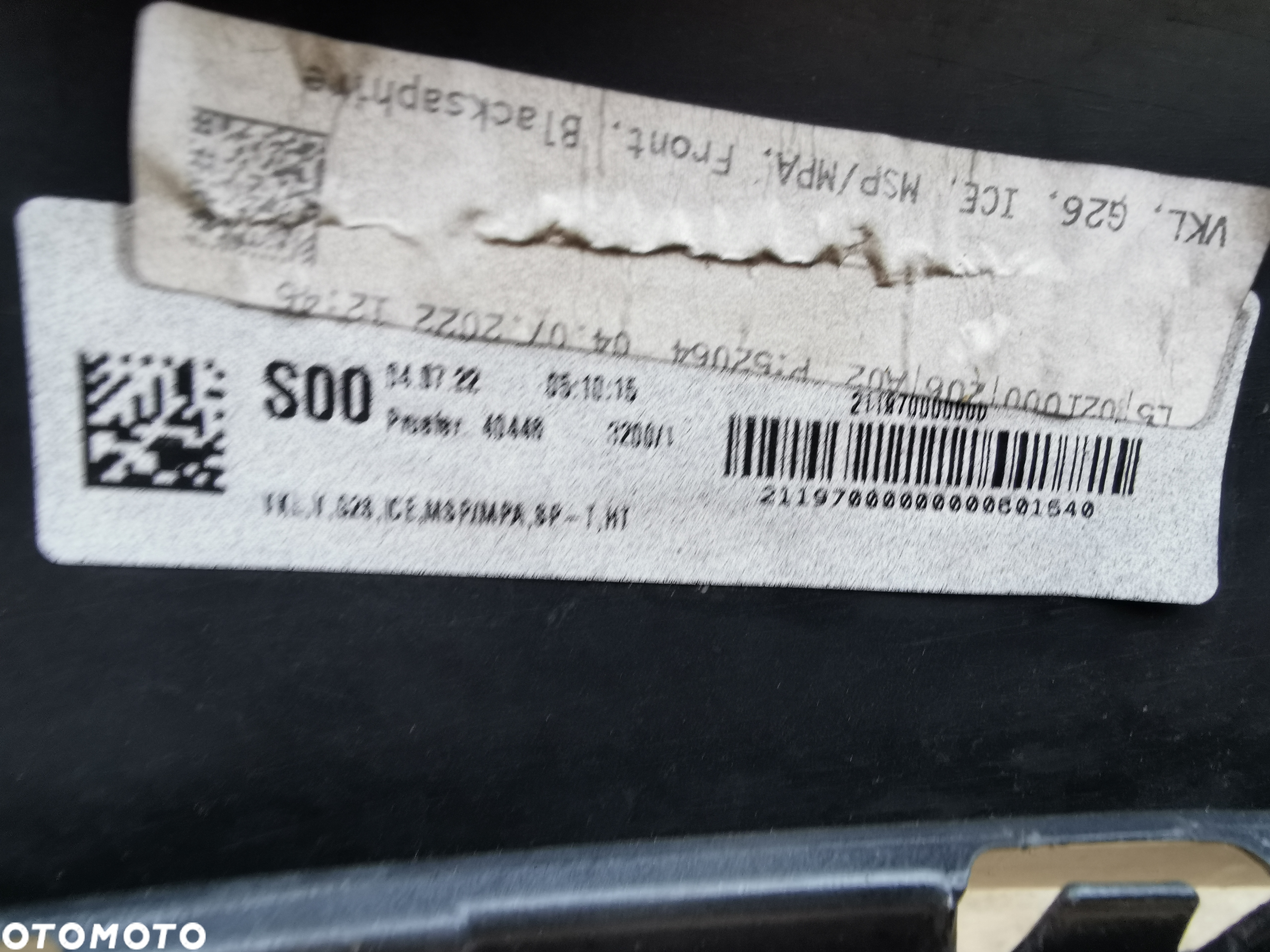 ZDERZAK PRZÓD PRZEDNI BMW 4 IV G26 GRAN COUPE M-PAKIET MSP ICE 5111 8078573 ORYGINAŁ - 12