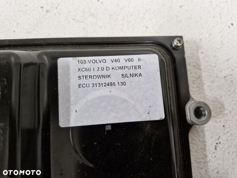 VOLVO V40 V60 II XC60 I 2.0 D KOMPUTER STEROWNIK SILNIKA ECU 31312486 - 2