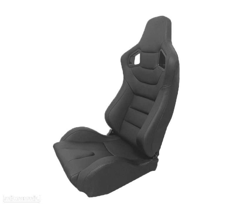 BANCO SEMI BAQUET TIPO RS EM PELE PRETA - 1