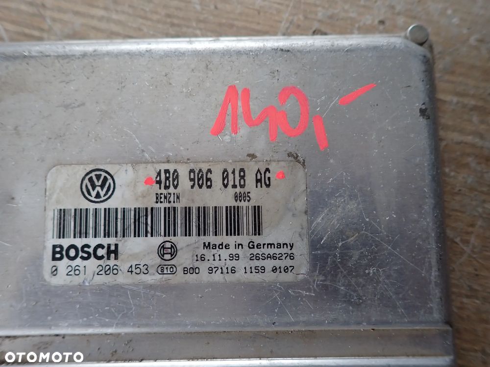 VOLKSWAGEN PASSAT B5 1.8T STEROWNIK SILNIKA 4B0906018AG 0261206453 - 2