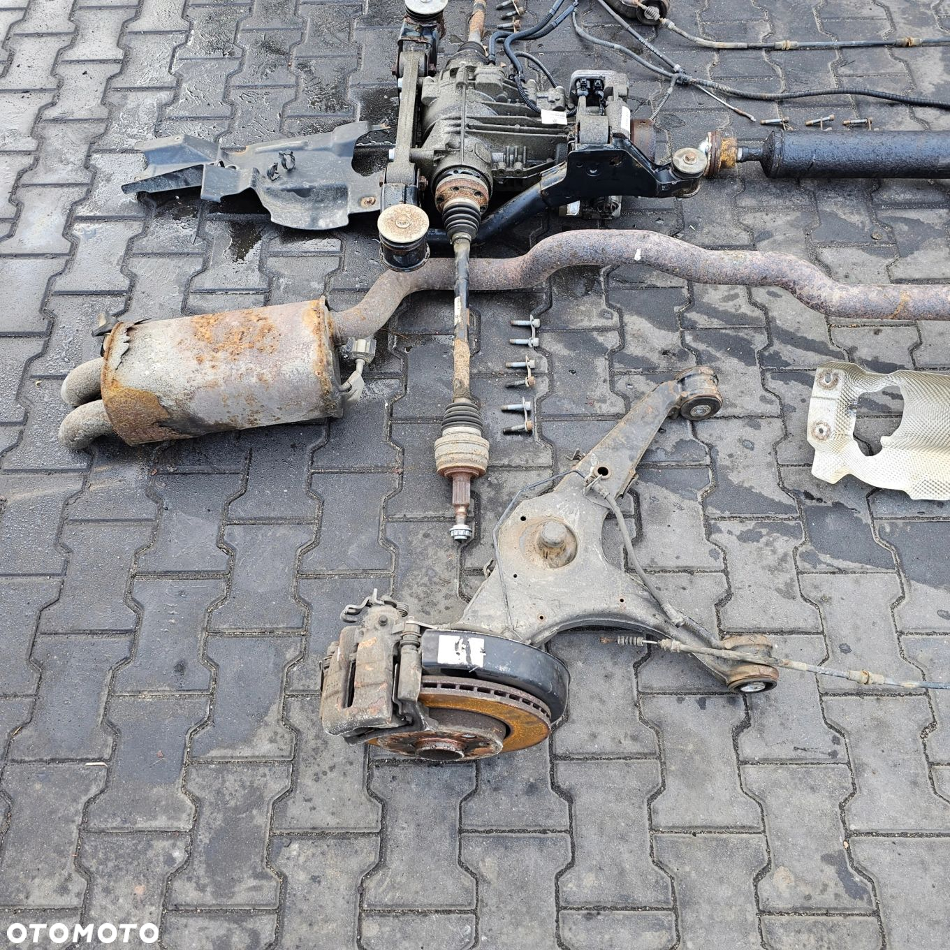 VW T5 LIFT 2.0 TDI LONG napęd skrzynia most reduktor półoś wał wydech 4x4 - 9