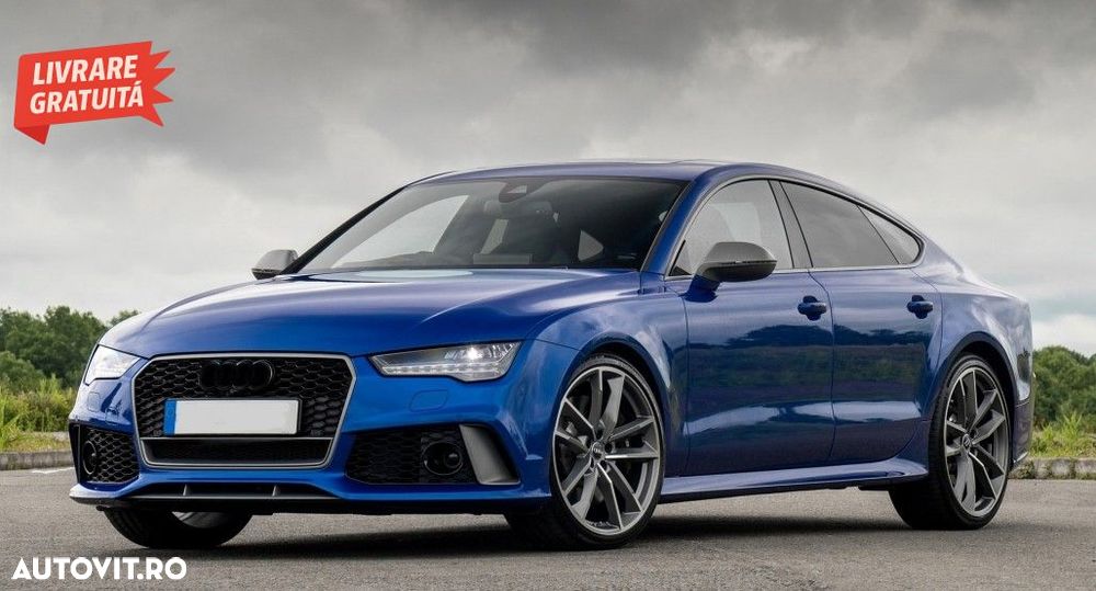 Bara Fata Audi A7 4G Facelift (2015-2018) RS7 Design cu Grile- livrare gratuita - 10
