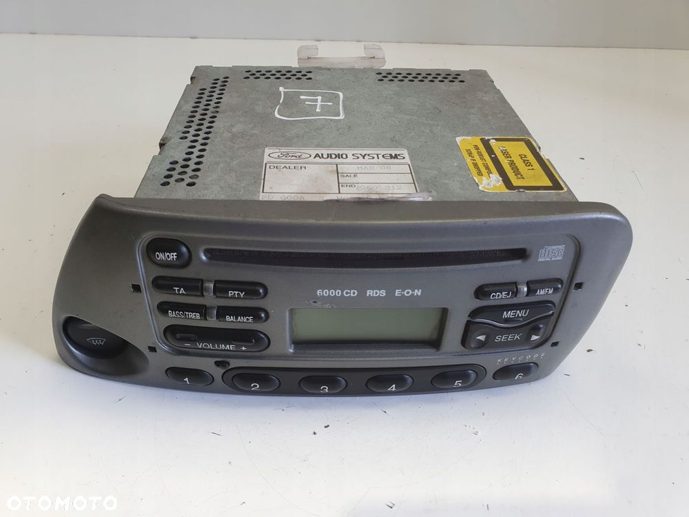 Ford Focus mk1 Transit mk6 RADIOODTWATRZACZ CD radio 6000CD 3S51-18C815-BB - 1