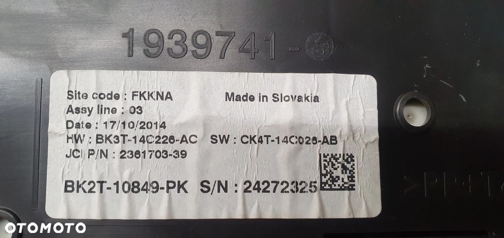 Licznik zegary Ford Transit Custom MK8 2.2 TDCI BK2T-10849-PK - 7