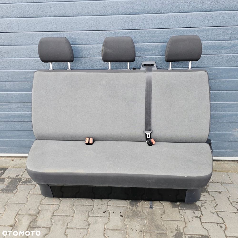 VW T5 T6 DOKA fotel trójka ławka kanapa TYŁ CZARNY ANTRACYT - 1
