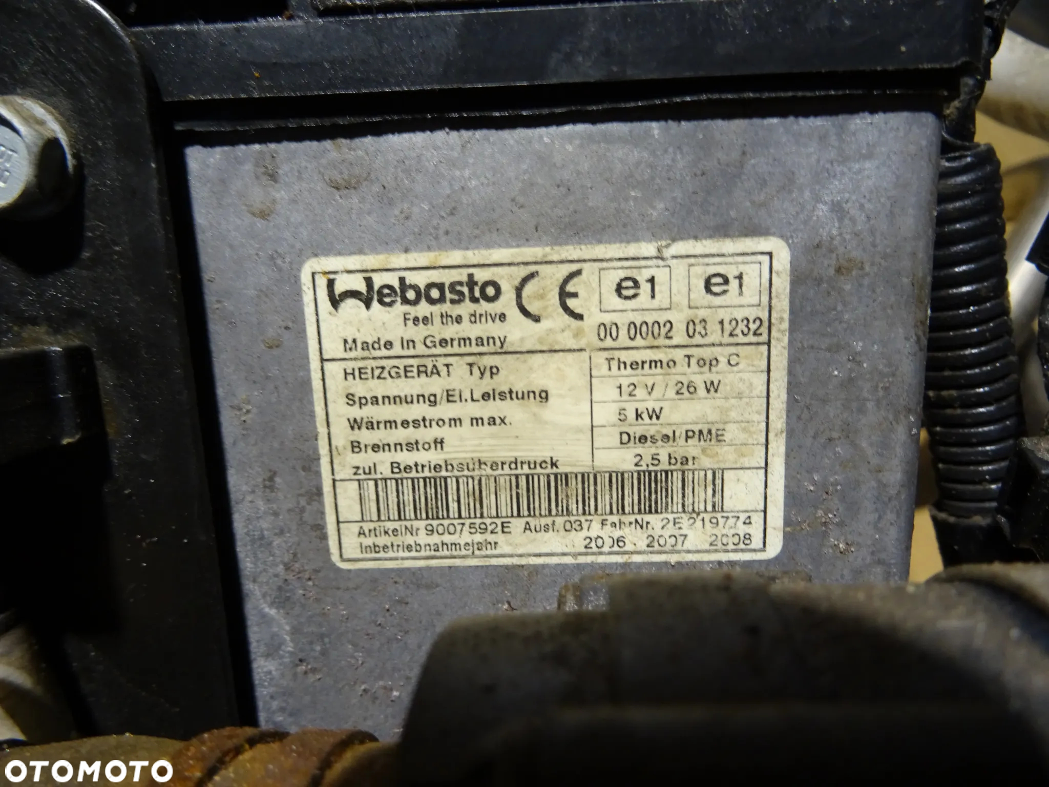 Webasto Vw T5 2.5D BNZ - 3