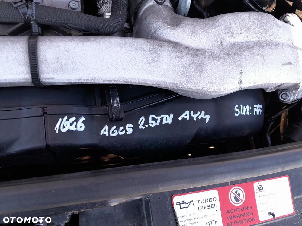AUDI A6 C5 SILNIK 2.5 TDI V6 DIESEL OZNACZENIE: AYM - 2