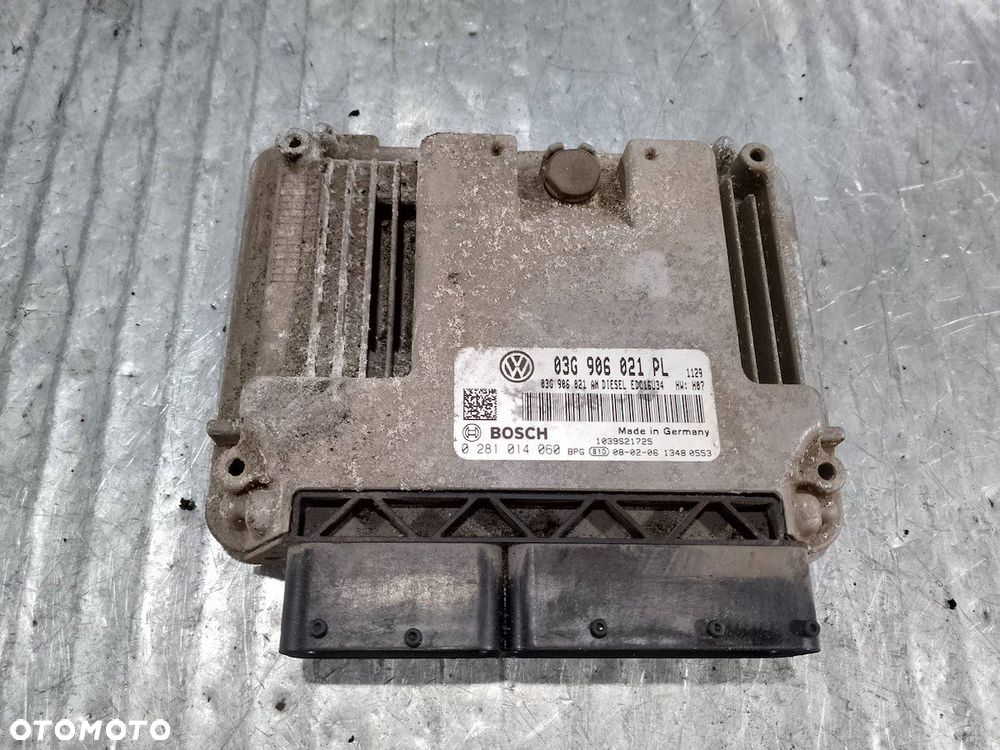KOMPUTER, STEROWNIK VW GOLF V 03G906021PL 03G906021AN 1.9 TDI - 1