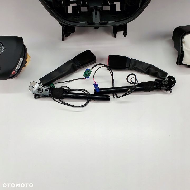 OPEL CORSA E DESKA ROZDZIELCZA KONSOLA KOKPIT PULPIT PODUSZKI AIRBAG AIR BAG NAPINACZE KIT SET - 6