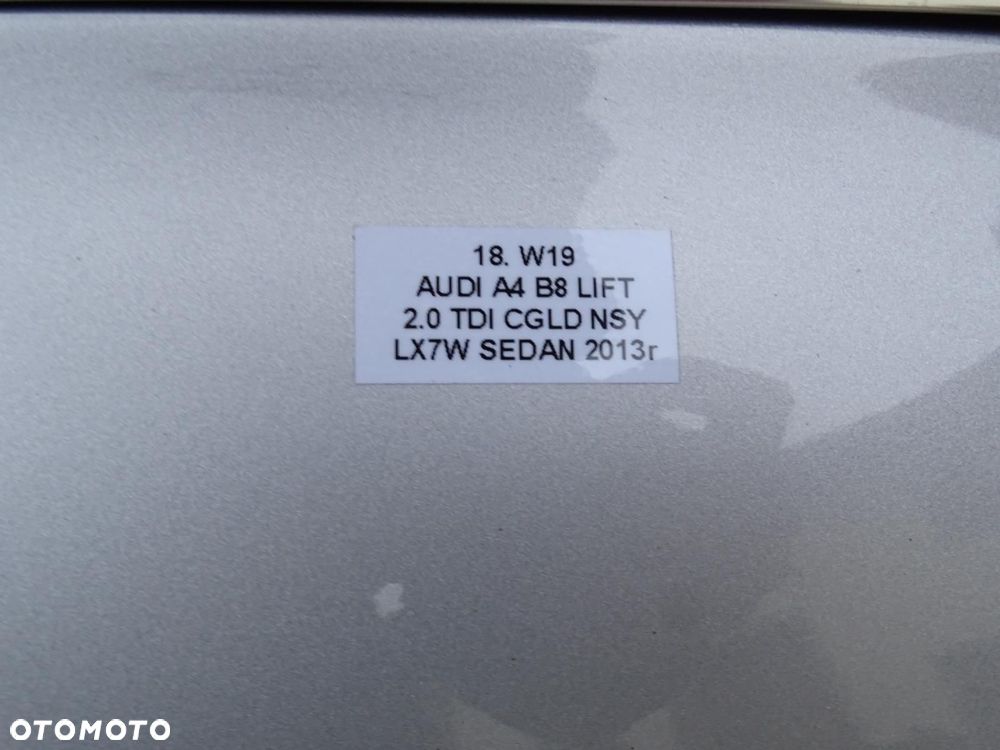 DRZWI LEWY TYŁ LEWE TYLNE LX7W  AUDI A4 B8 SEDAN 07-15r LIFT - 16