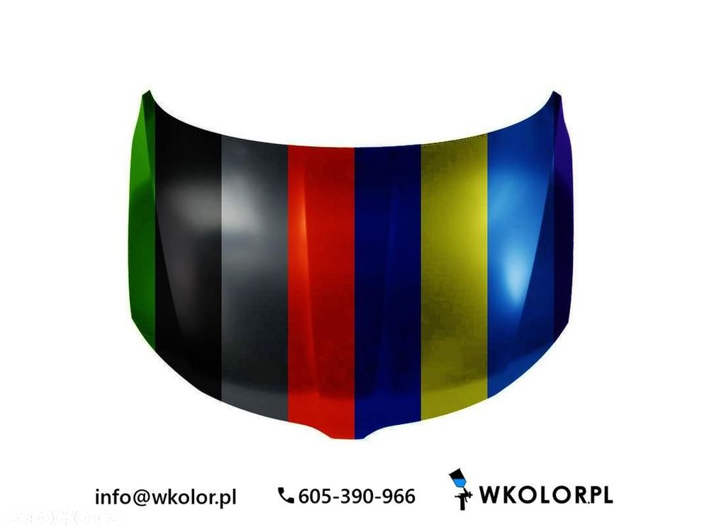 NOWA POKRYWA SILNIKA SKODA RAPID 2015-2019 LAKIEROWANA W KOLOR - 1