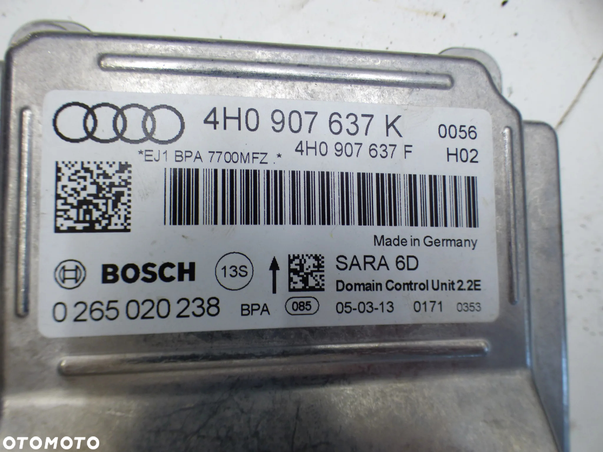 AUDI A6 S6 C7 4G MODUŁ PRZYSPIESZENIA JEDNOSTKA STERUJĄCA ESP 4G0907637K - 2