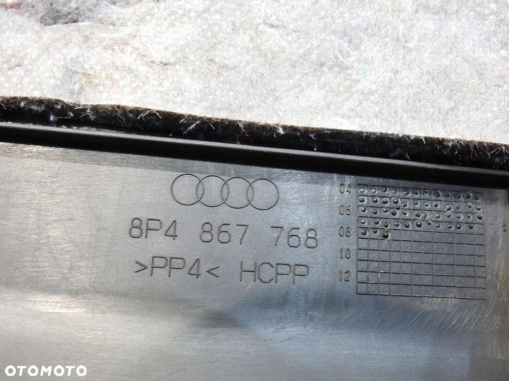 OSŁONA PROGU PRAWY TYŁ AUDI A3 8PA 8P4867768 - 5