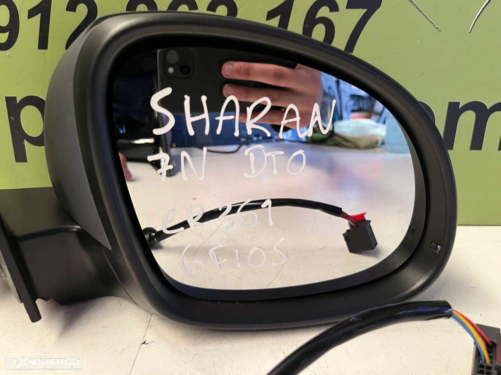 Vw Sharan 7n - ESPELHO RETROVISOR DIREITO - ER361 - 8