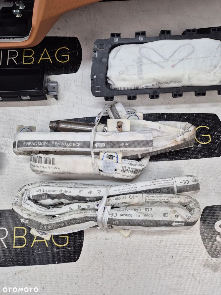 G30 G31 SERIA 5 KOKPIT DESKA KONSOLA PULPIT PODUSZKA AIRBAG AIR BAG PASY KIT SET - 10