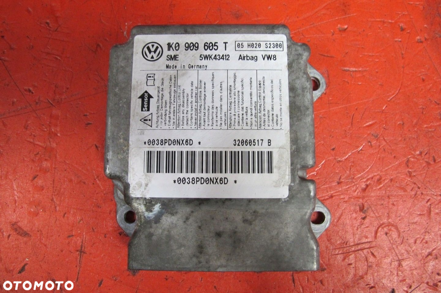 VW GOLF PLUS  DESKA KONSOLA KOKPIT PODUSZKI AIRBAG PASY SENSOR KOMPLET EU - 4