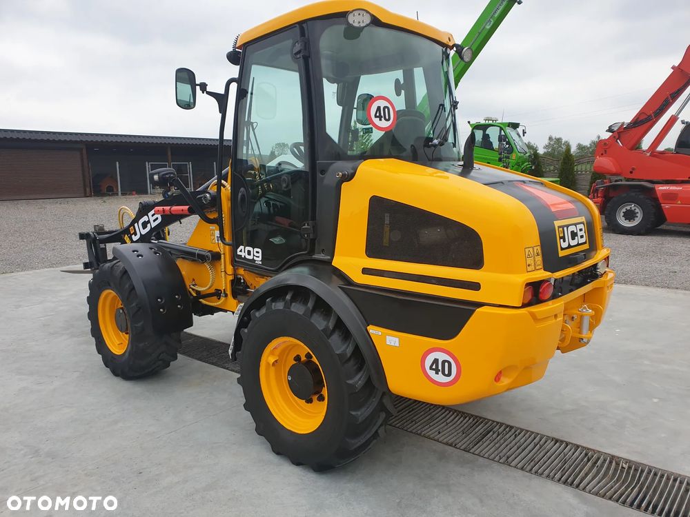 JCB 409 AGRI 40KM/H WIDŁY/ŁYŻKA SPROWADZONA SUPER STAN - 1