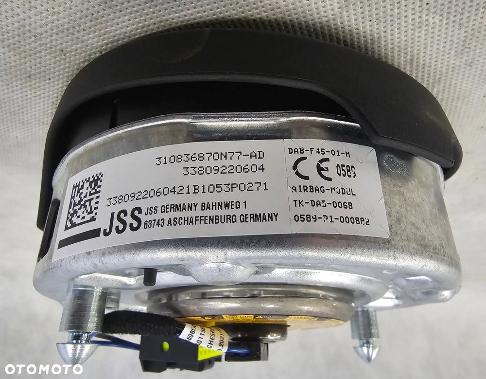 poduszka powietrzna kierownicy AIRBAG BMW 33809220604 - 4