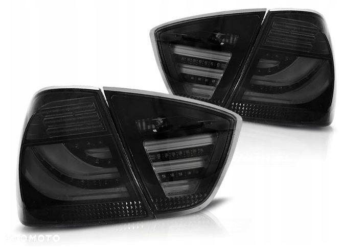 LAMPY DIODOWE Do BMW E90 SEDAN OD 2005 DO 2008 Roku LED BAR BLACK - 2