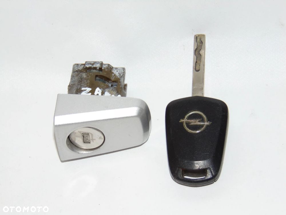 Wkładka drzwi lewa + kluczyk zamek lewy przód przedni kierowcy Z157 Opel Zafira 2 II B 05-08r - 1