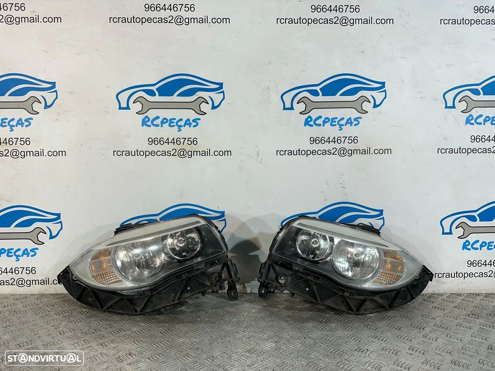 .Conjunto Faróis Oticas Frontais Frente Halogénio Originais LCI BMW E82 Coupe E88 Cabrio 7 263 642 / 7 263 641 - 1