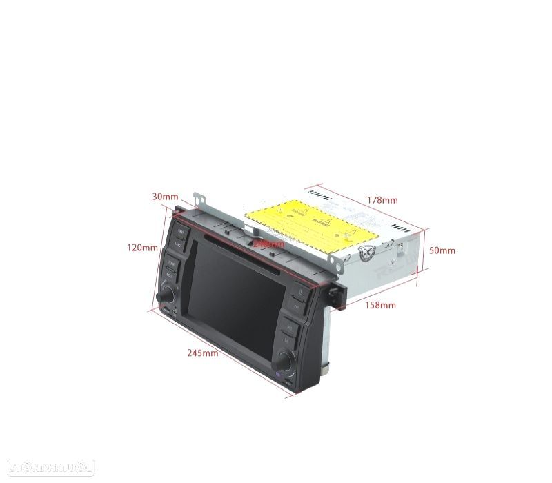 AUTO RADIO GPS ANDROID 13 BMW ECRA TACTIL 7" - 7