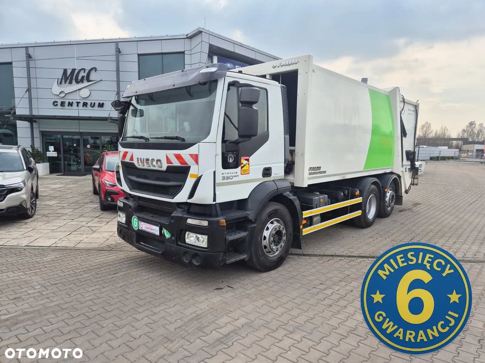 Iveco Stralis 330 EEV+ / FAUN VARIOPRESS 11 / PO SERWISIE / 1WŁ / BEZWYPADKOWY / MOCNA SKRZYNIA / MOŻLIWOŚĆ SAMEJ RAMY - 2