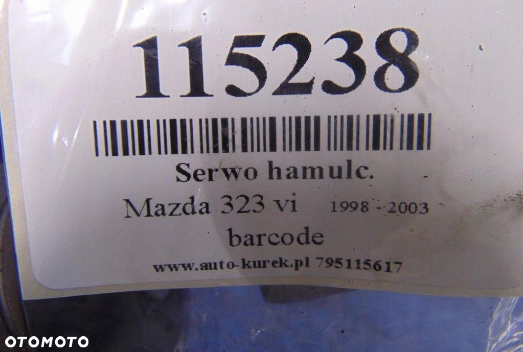 MAZDA 323 VI 1.5 HB 1.5 BENZYNA SERWO HAMULCOWE - 6