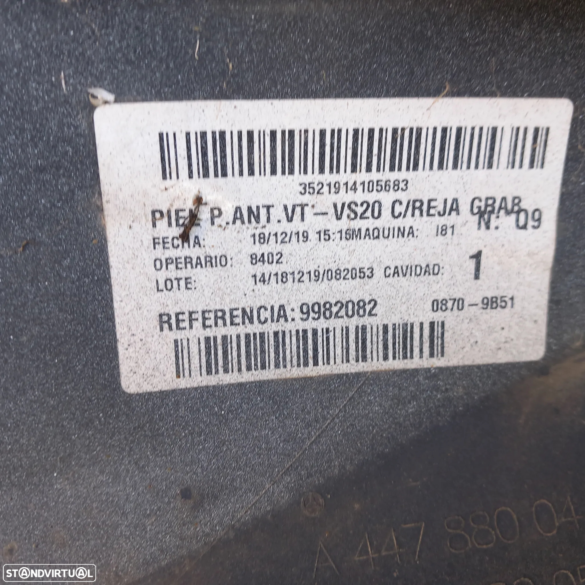 Para choques frente mercedes vito 447 ref 9982082 - 7