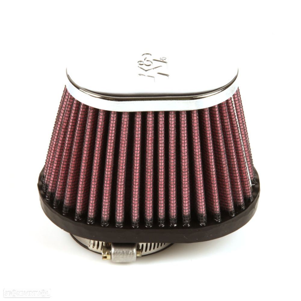 filtro de ar desportivo k&n universal filter, oval, tapered rc-2450 - 2