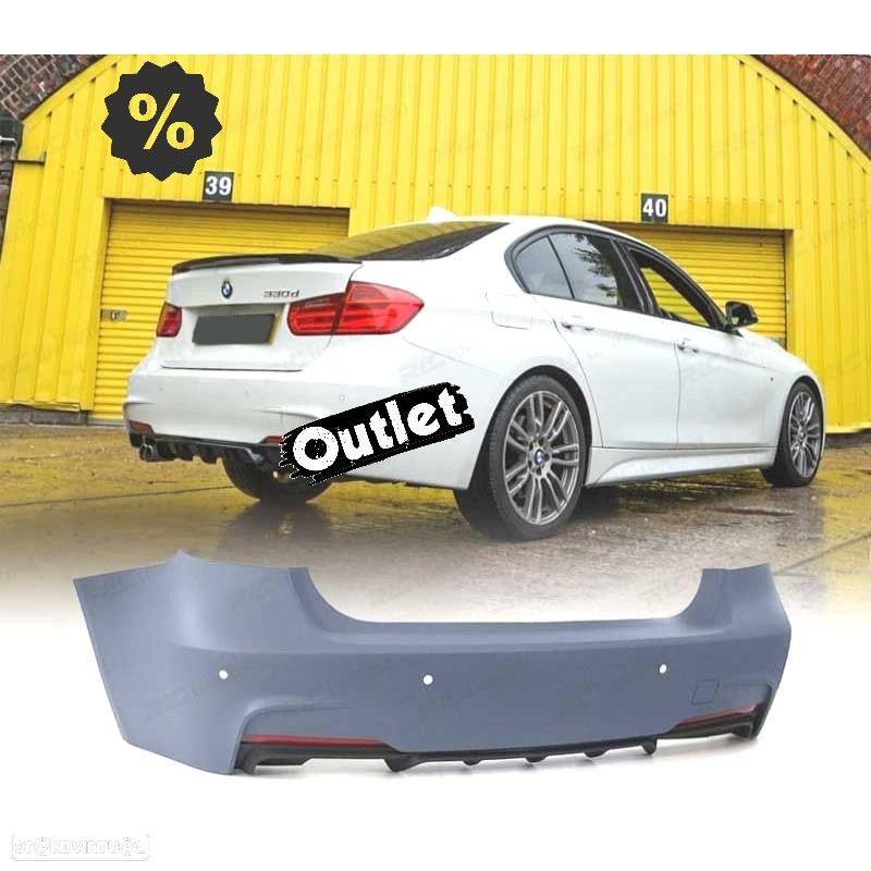 C010239C1 PARA-CHOQUES TRASEIRO BMW F30 SEDAN LOOK M PERFORMANCE PDC 11- - 1