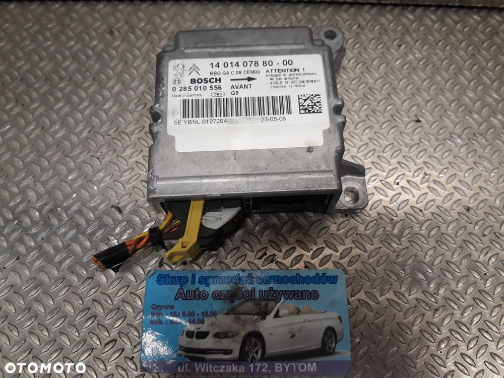 MODUŁ SENSOR AIRBAG CITROEN JUMPY II 1,6 HDI 1401407880 - 1