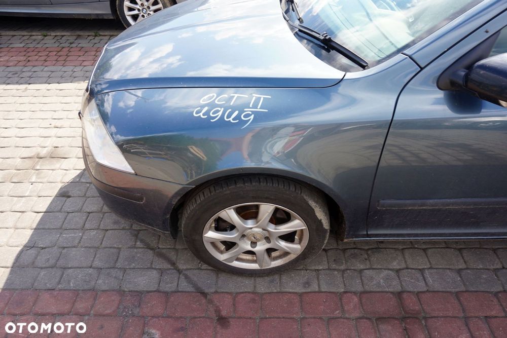 MASKA ZDERZAK BŁOTNIKI LAMPY OCTAVIA II 1Z5 9901 LV7F  SKODA 2004-2008 SZARY PRZÓD KOMPLETNY - 9