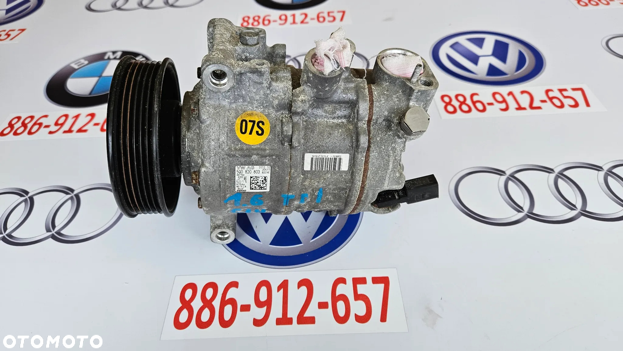 AUDI A3 8V VW GOLF 7 VII 1.6 TDI CLH Sprężarka klimatyzacji Pompa klimy 5Q0820803  DENSO - 3
