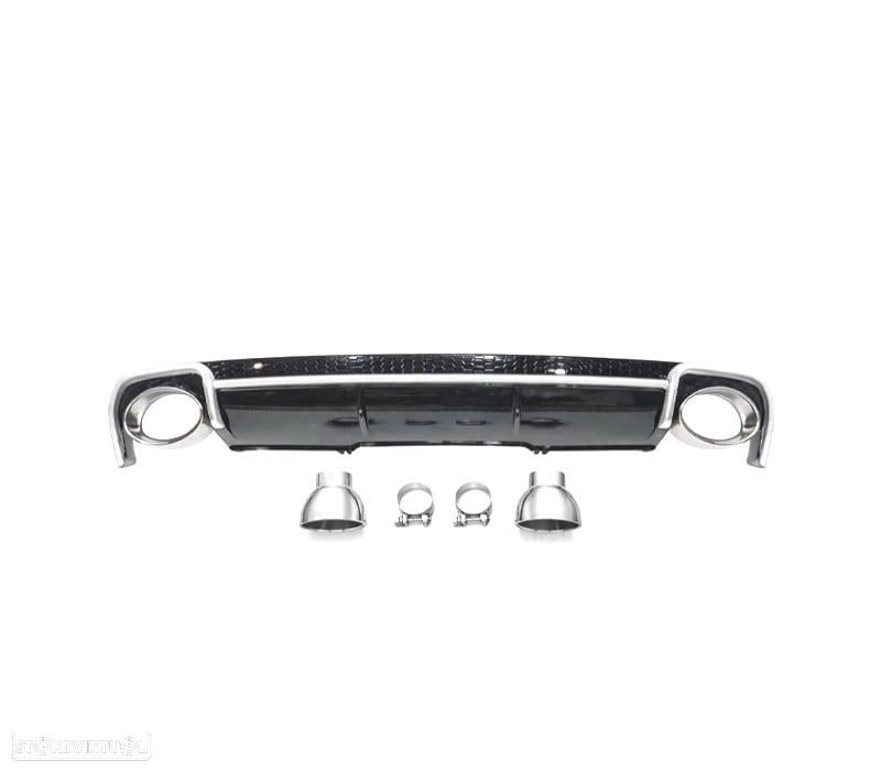 DIFUSOR TRASEIRO AUDI A4 B9 16- LOOK RS4 - 2