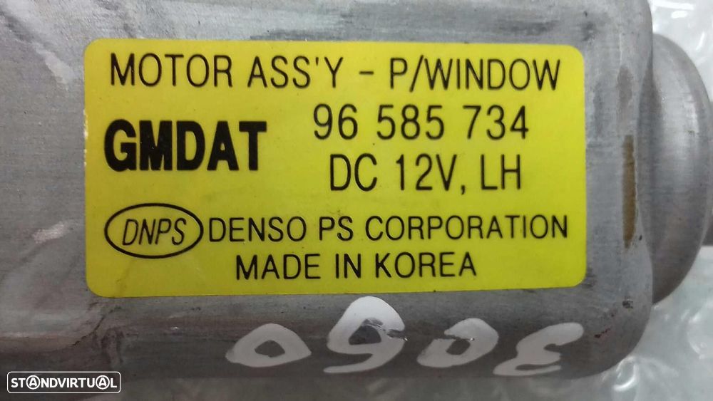 ELEVADOR DE VIDRO FRONTAL ESQUERDO CHEVROLET AVEO / KALOS FASTBACK 2008 - 2