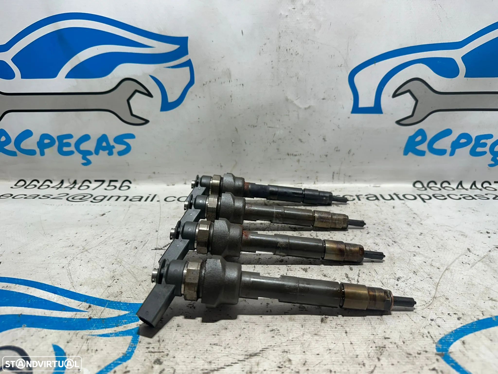 .Conjunto de 4 injetores Bosch BMW 2.0D 16v N47D20 N47 N47N 116D 118D 316D 318D 118cv 143cv 2006 - 2016 - 1