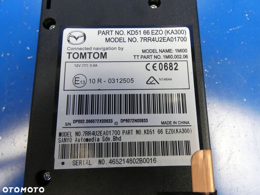 MAZDA CX5 CX-5 2012-2017 MODUŁ CZYTNIK KARTY NAWIGACJI TOMTOM - 2