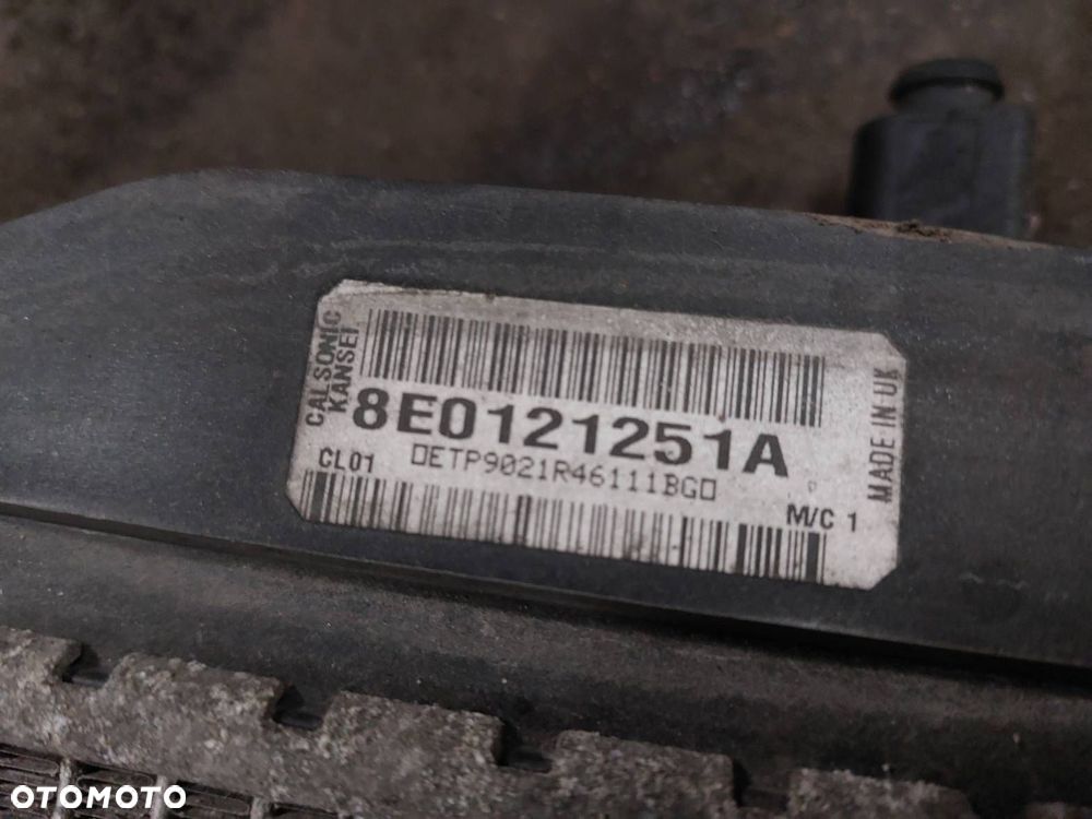 CHŁODNICA WODY + CHŁODNICA KLIMATYZACJI  SEAT EXEO I 2.0 TDI 8E0121251A - 2