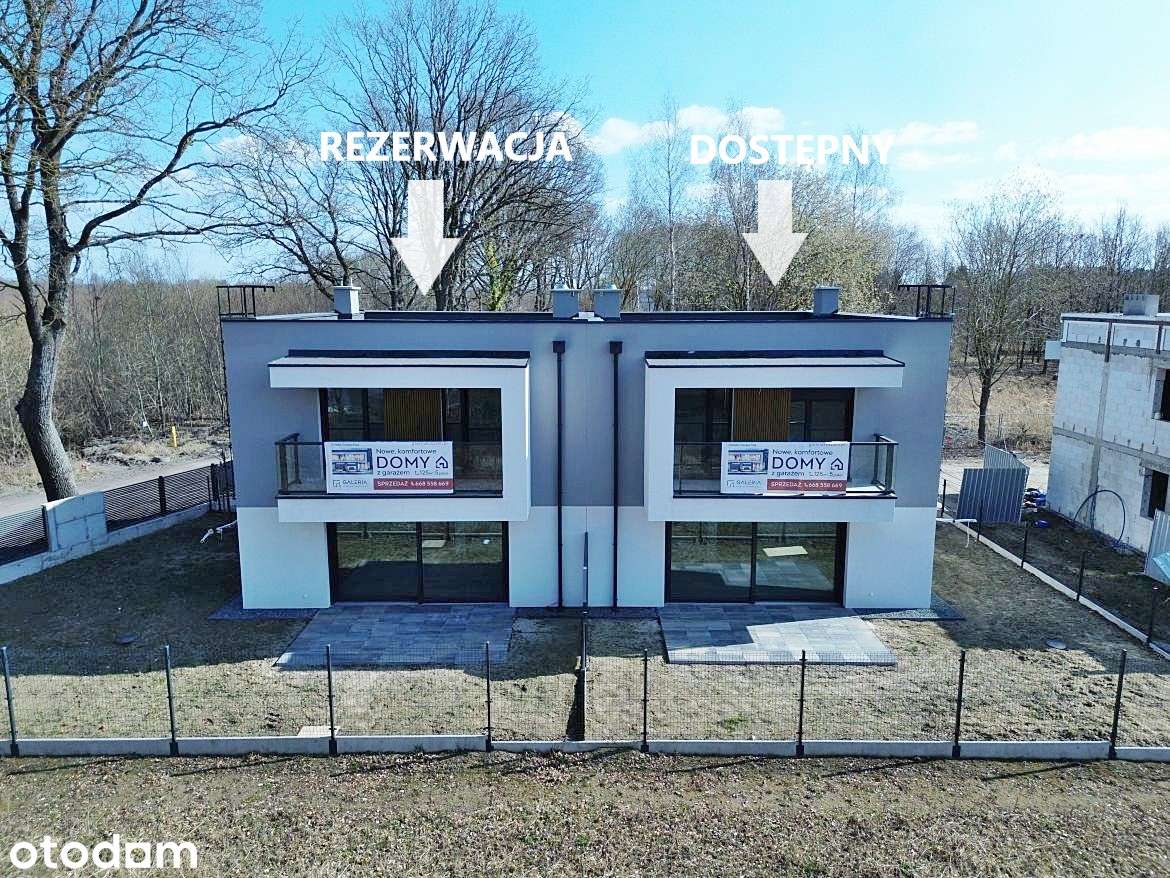Nowy dom w zabudowie bliźniaczej, 5 pokoi + garaż, stan deweloperski - Pełny obrazek: 2/18