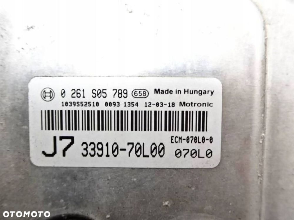 komputer silnika suzuki swift mk7 sport 1.6 3391070l00 - 4