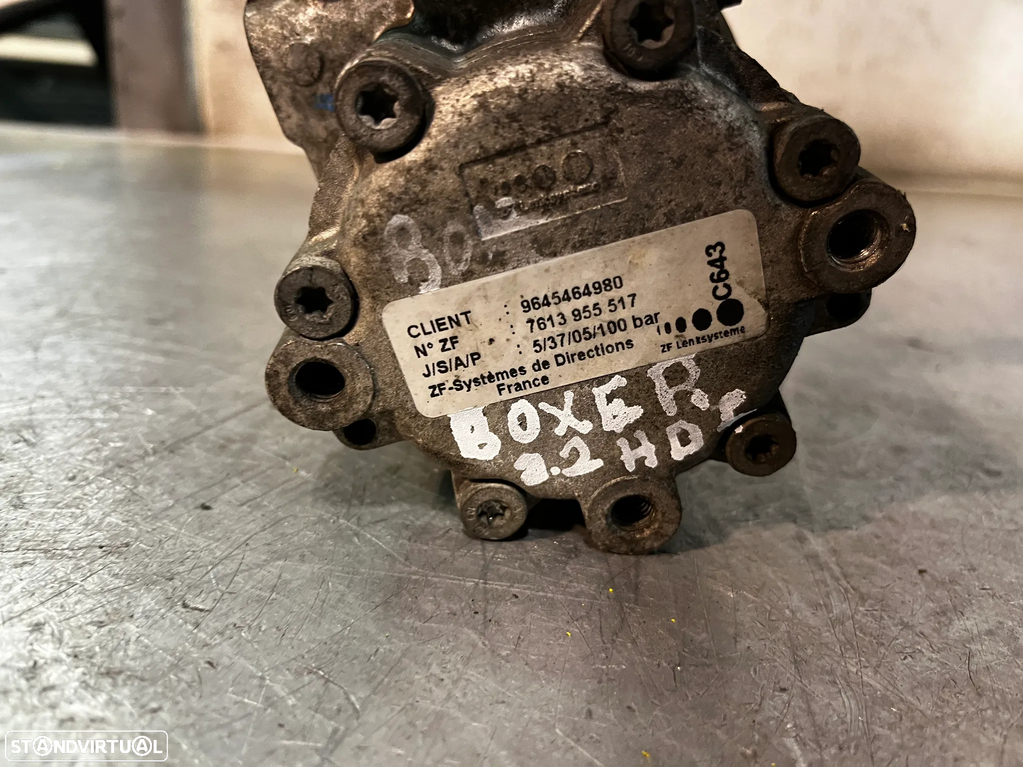 BOMBA DE DIRECÇÃO / DIREÇÃO PEUGEOT BOXER / CITROEN JUMPER 2.2HDI 9645464980 - 2