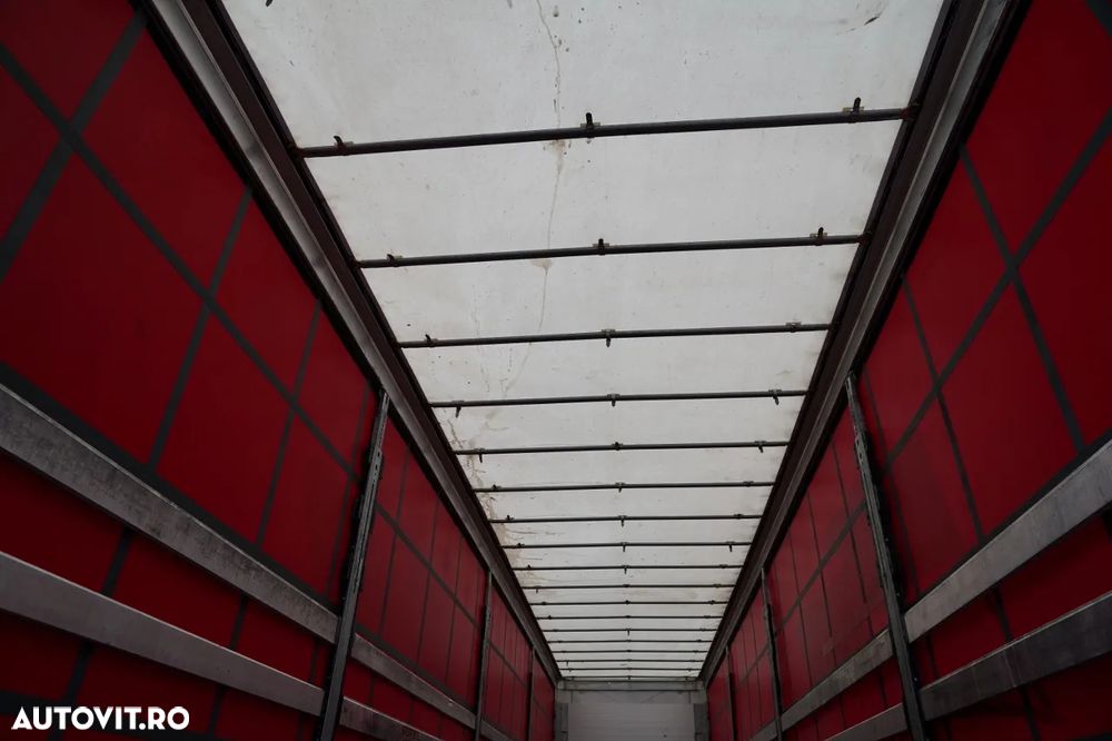 Schmitz Cargobull CORTINĂ / MEGA / PLATĂ JOSĂ / CAMION DIN OȚEL - 9 M / ACOPERIȘ CULISANT / AXĂ CULISANTĂ - 19