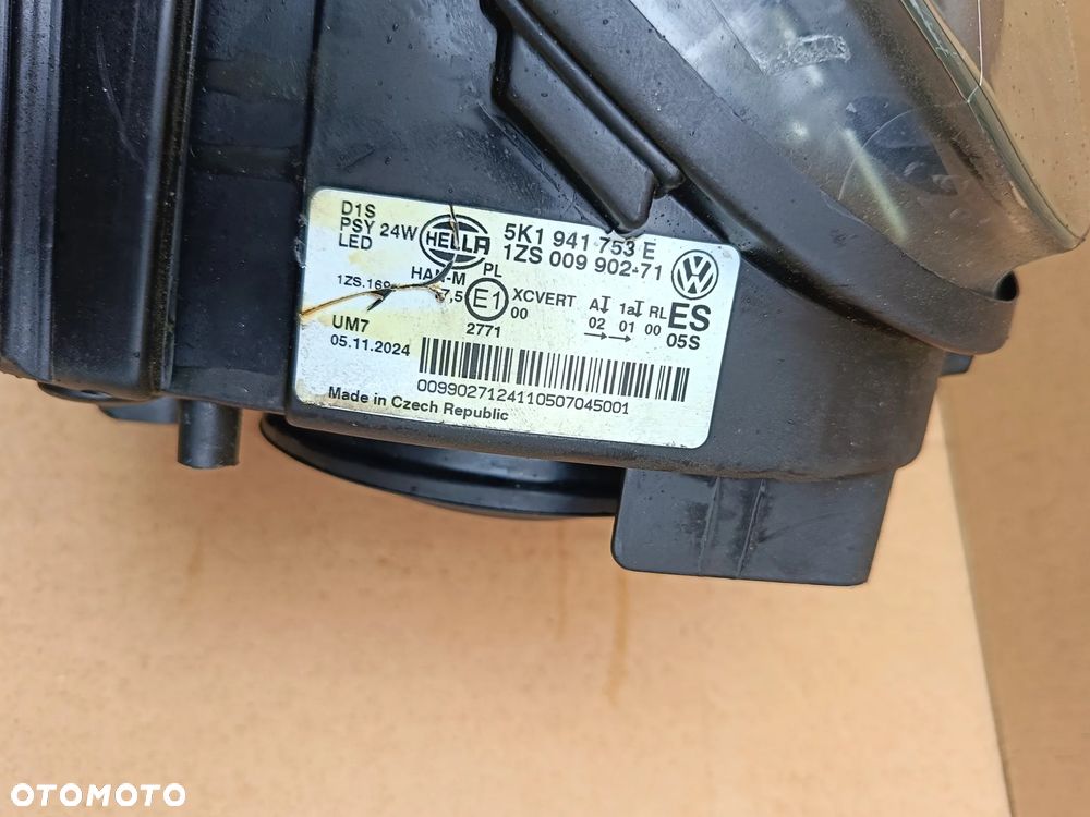 Bi-xenon przedni lewy VW Golf VI 6 lampa lewa LED 5K1941756E - 4