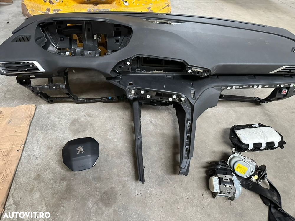 Kit airbag PEUGEOT 5008 an 2017-2023 format din airbag volan, airbag pasager, 2 centuri fata , 2 centuri spate si plansa bord - 2