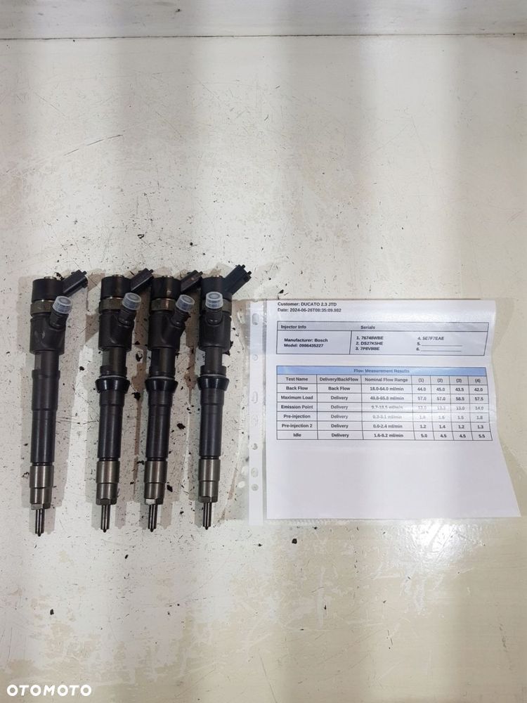 WTRYSKIWACZ 0986435227 DUCATO IVECO 2.3 JTD 2.3 HPI SPRAWDZONE - 1