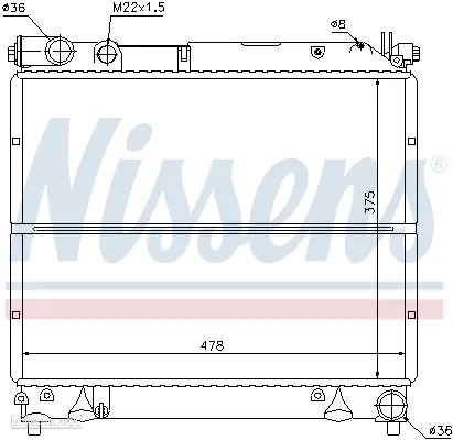 Radiador da Água Suzuki Vitara ET 1.9 e 2.0 TD 17700-86CA1 - 3