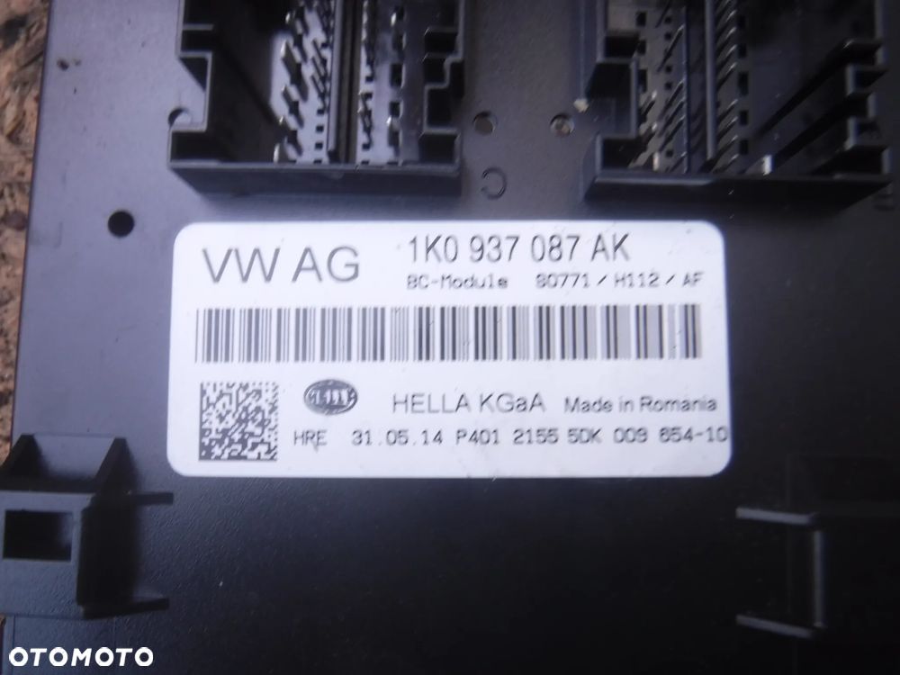 Skoda Superb II 2 Yeti  Vw Seat Audi modul komfortu 1K0937087K 1K0937087AK - 4