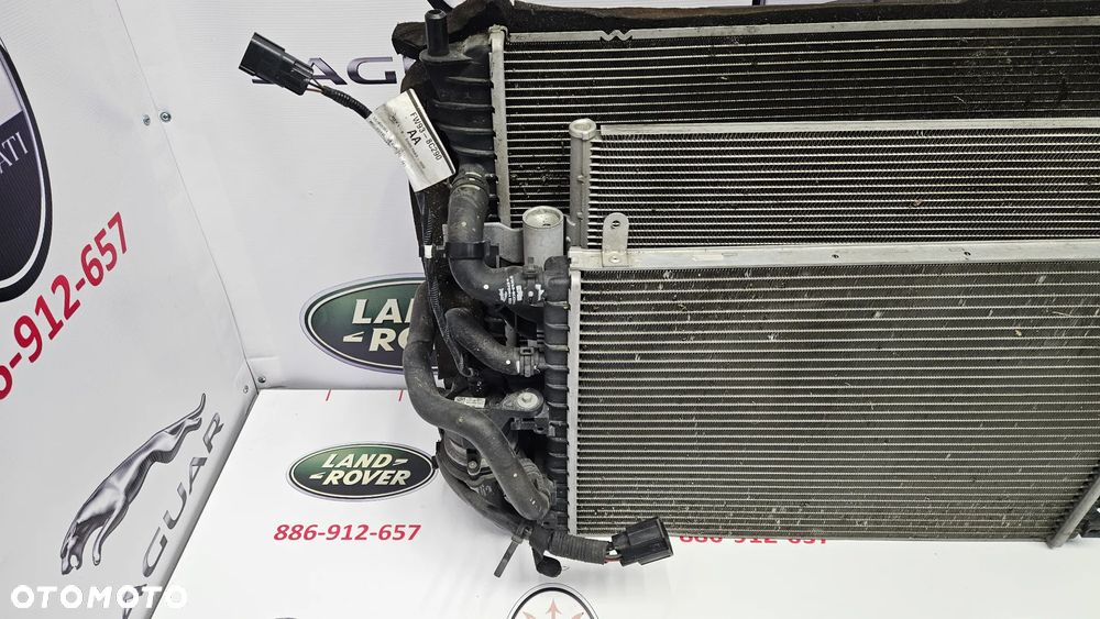 Jaguar XJ 351 LIFT 2015-2019 3.0 SC 340 KM 306PS Komplet chłodnic Chłodnica wody Klimatyzacji Wentylator Pompka wody - 7