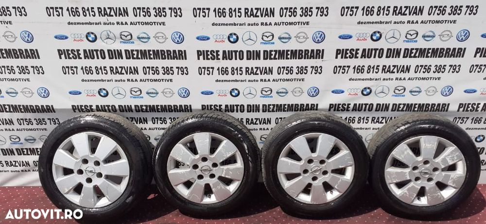 Jante Aluminiu Opel R15 Astra Meriva Zafira 5x108 Anvelope 185/60R15 - 5